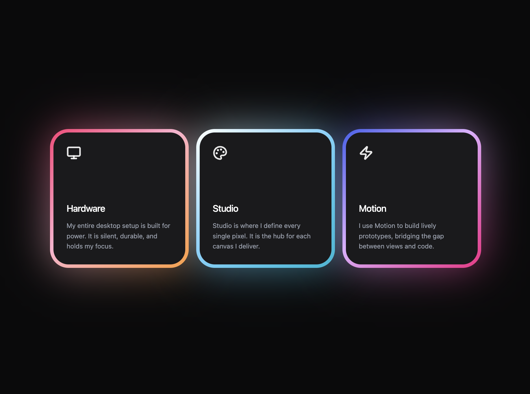 Glow Features interface preview