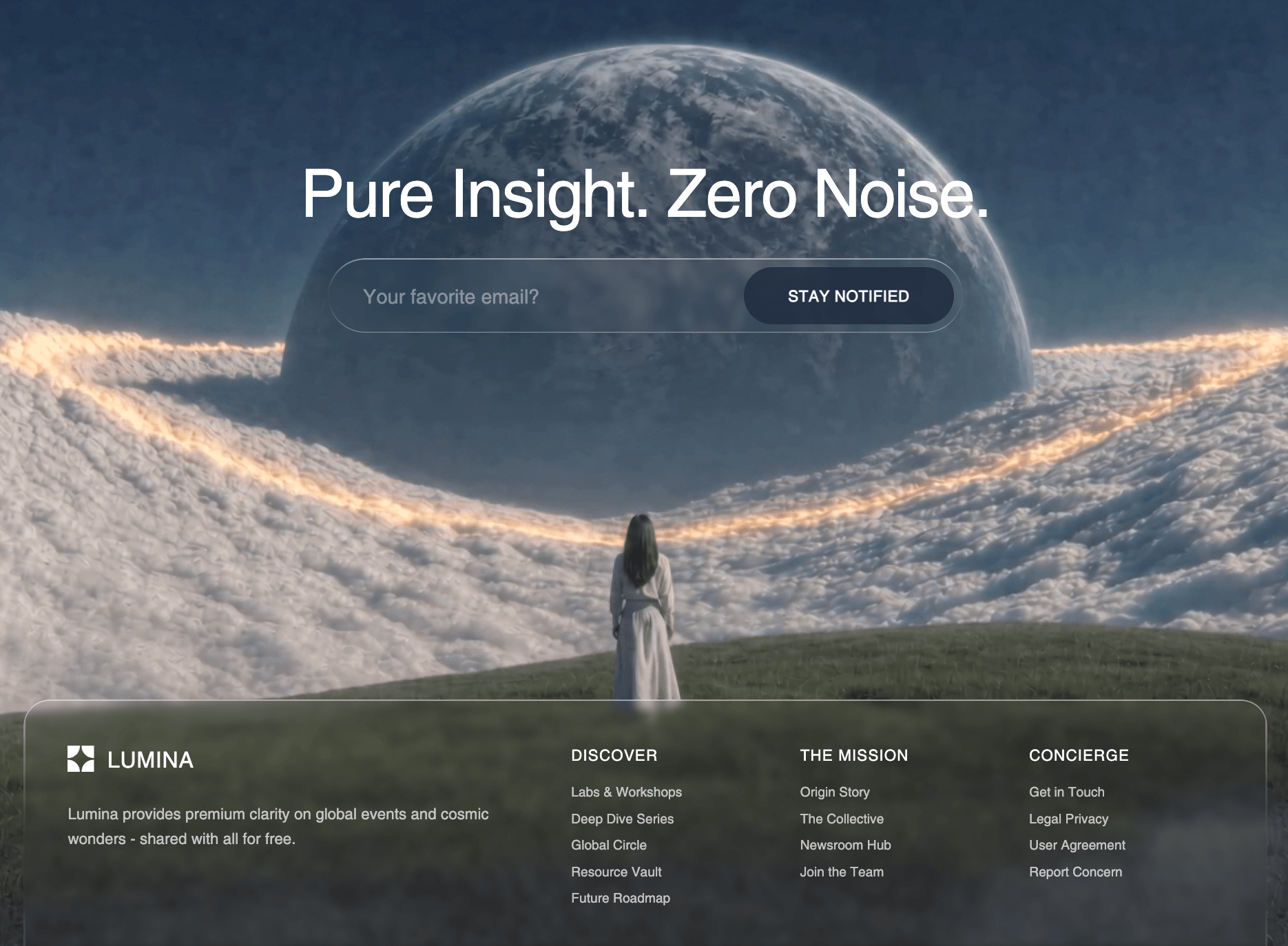 Lumina interface preview