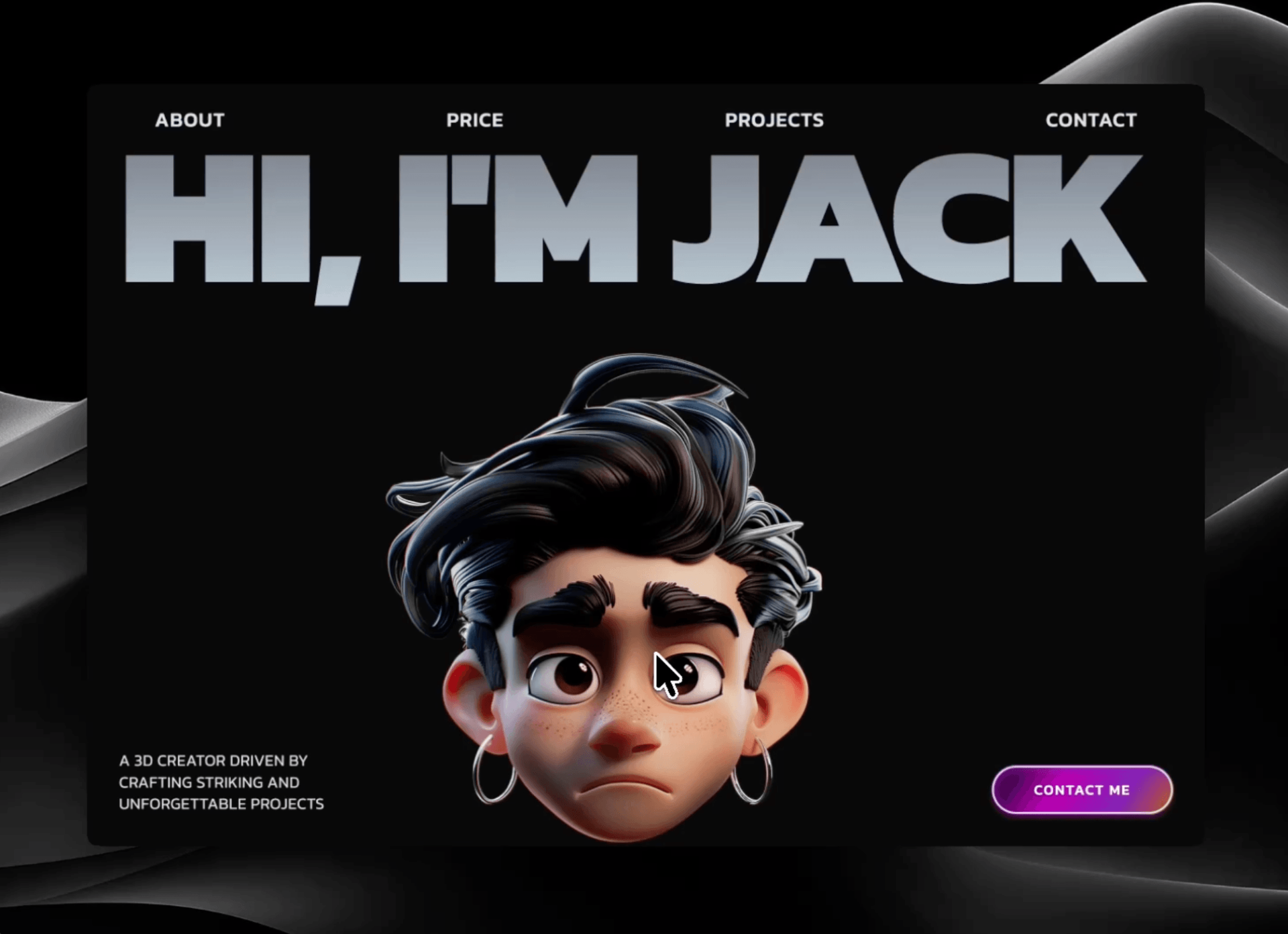 MotionSites 3D Jack Portfolio 風格作品集