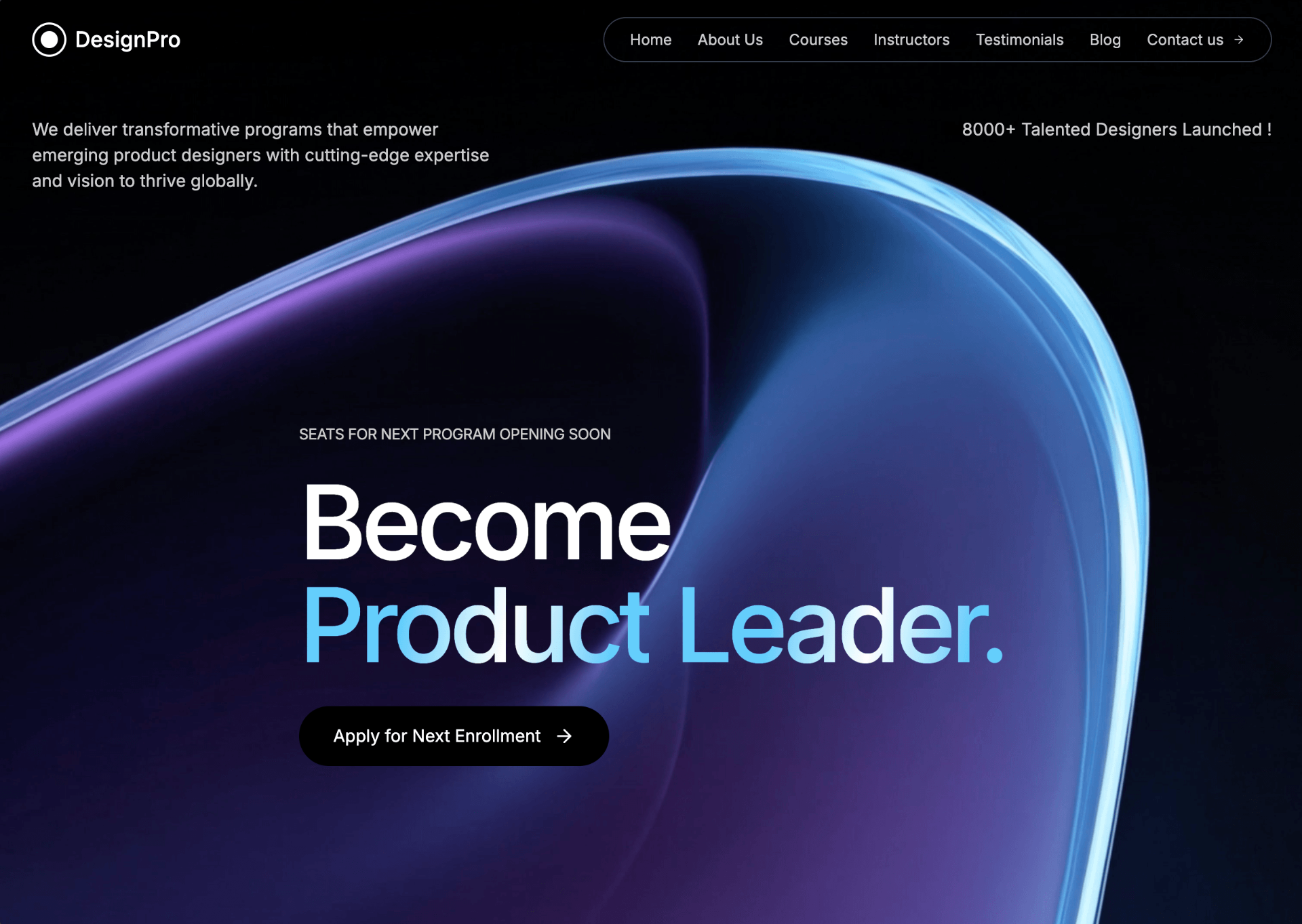 DesignPro Academy interface preview