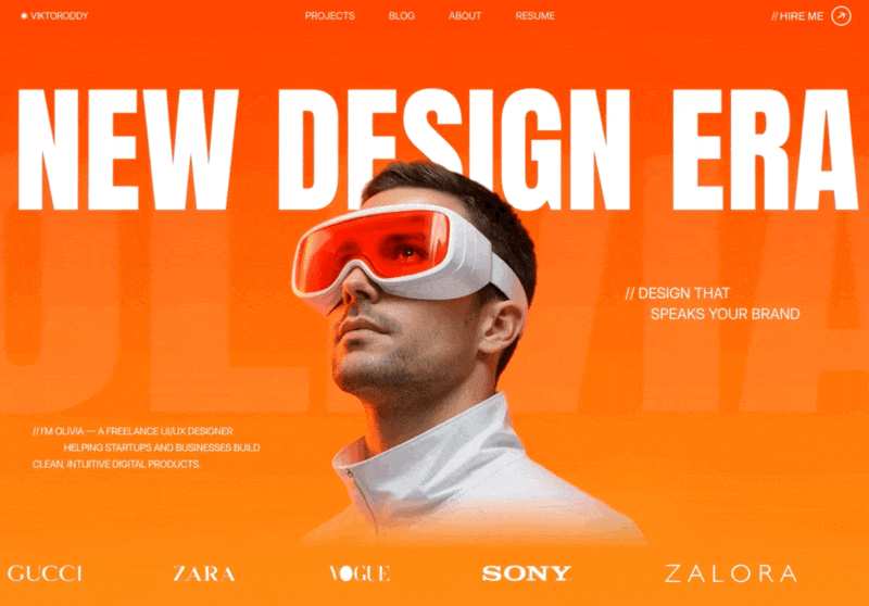 MotionSites Bold Portfolio 作品集風格