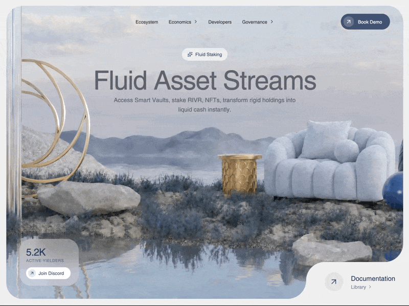 Rivr — Animated SaaS Hero Landing Page preview